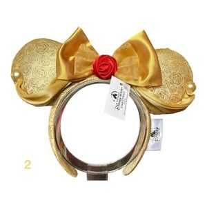 Disney Minnie Mouse Ears Princess Belle Beauty and the Beast Headband NWT 2